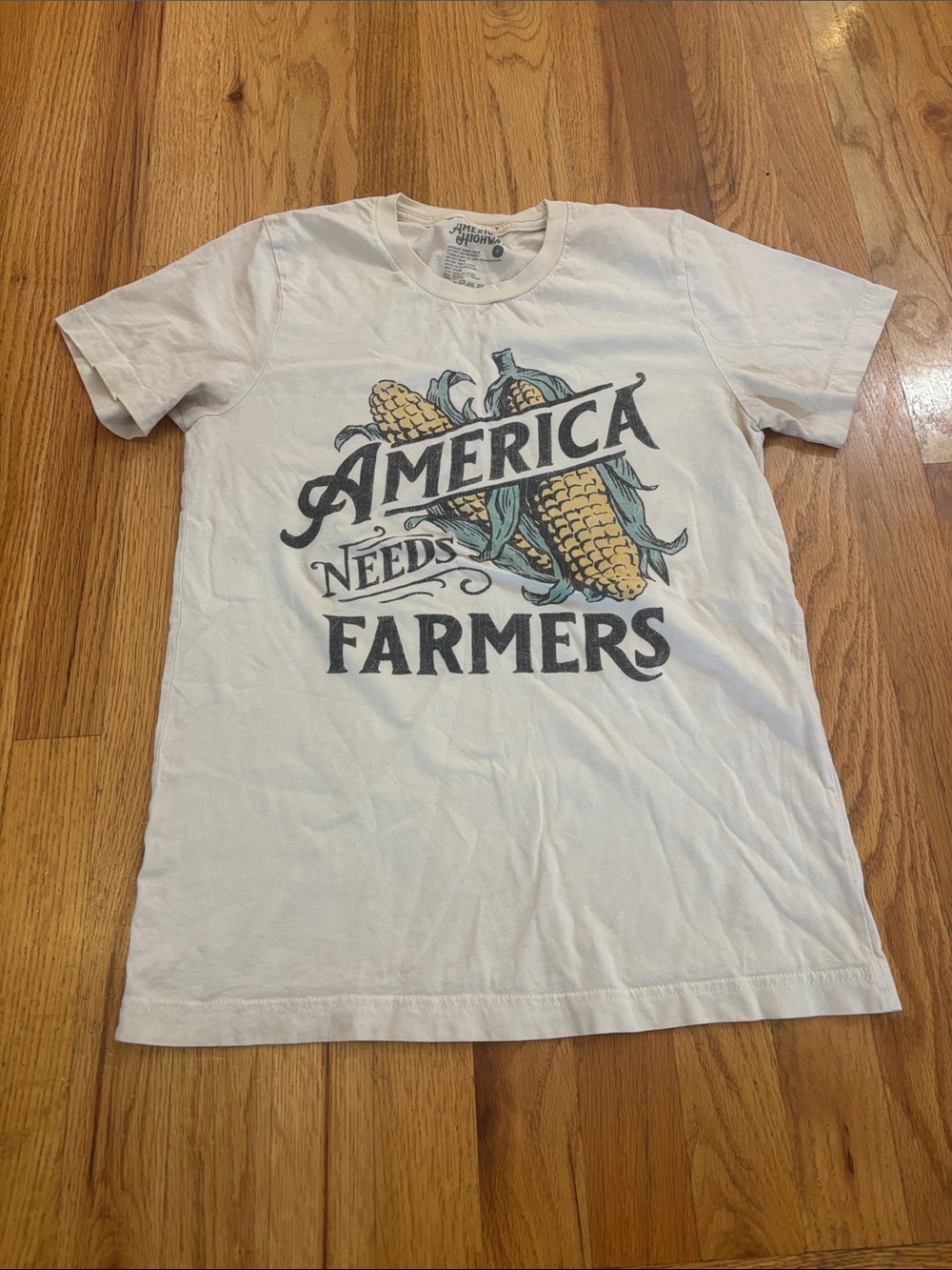 America Needs Farmers Graphic Tee - White